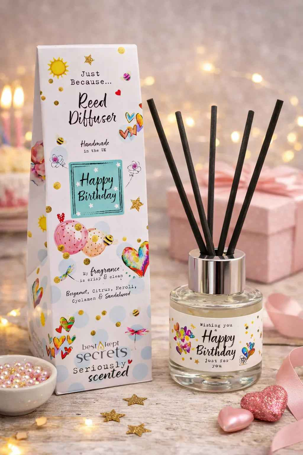 Best Kept Secrets Geurstokjes – Happy Birthday Diffuser 50ml