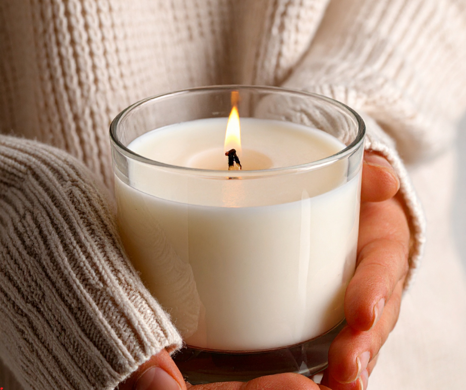 geurkaars brandt alleen in het midden