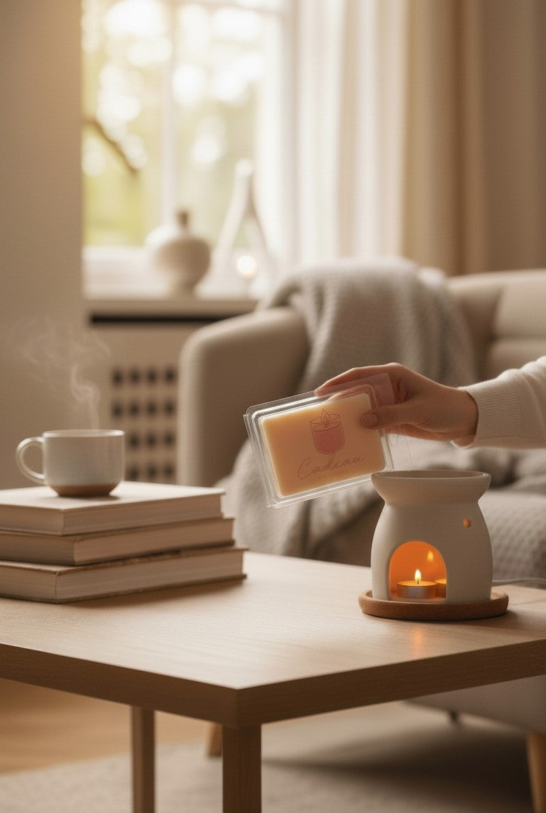 Waxmelts Caramel Vanille – warm en romig - Cadeaukaarsen.nl