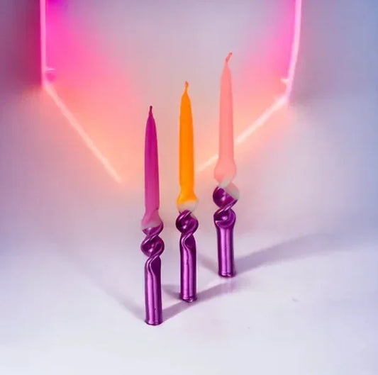 Dip Dye Swirl Dinerkaars – Sunset Disco | Pink Stories (Sale)