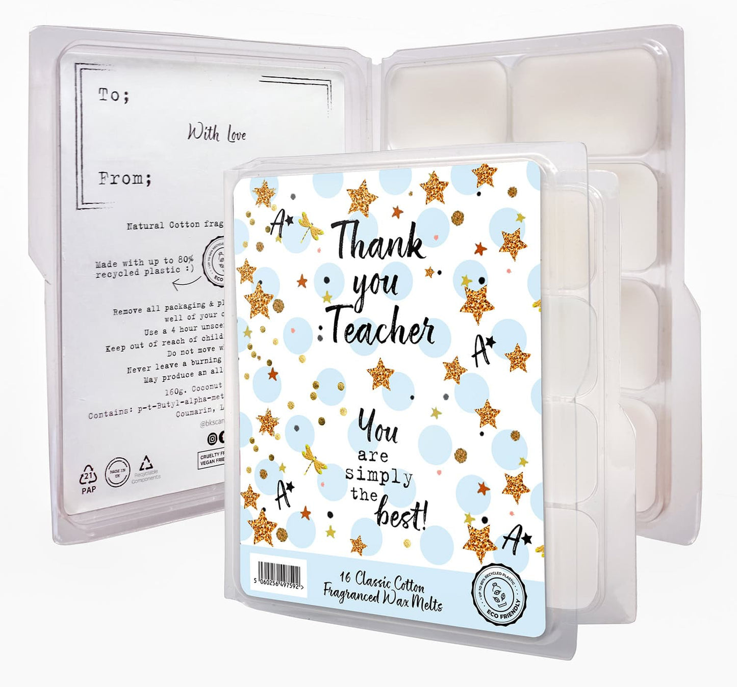 Thank you Teacher wax melts - Classic Cotton