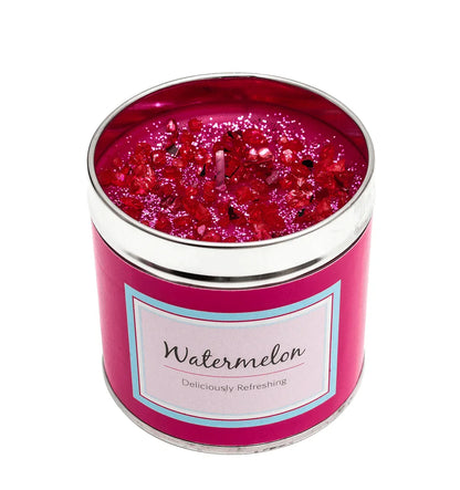 geurkaars met glitters watermeloen