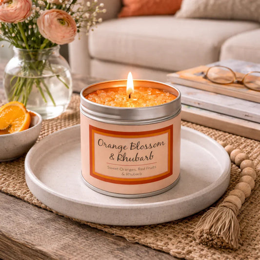 Orange Blossom and Rhubarb Candle