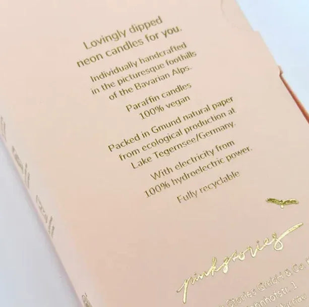 swirl kaars pink stories