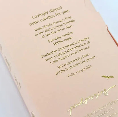 swirl kaars pink stories