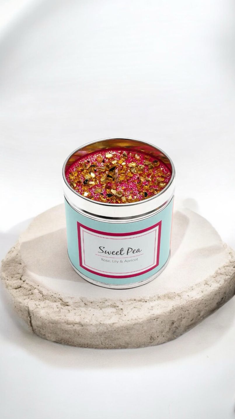 geurende glitterkaarsen